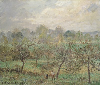 Herbst, Morgennebel, Éragny-sur-Epte, 1902 von Camille Jacob Pissarro